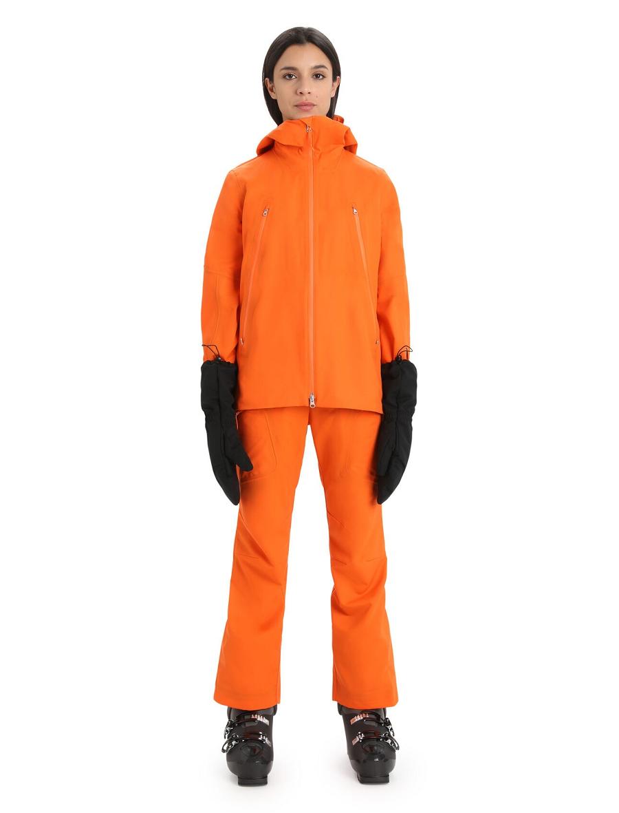 Vestes Icebreaker Shell+™ Merino Encapuchonné Femme Orange | FR 1653QMAZ